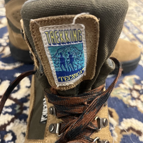 Vintage Tecnica Mesa Brown Suede Trekking/Hiking Boots Sz 7 Gorpcore 90s - Picture 9 of 10